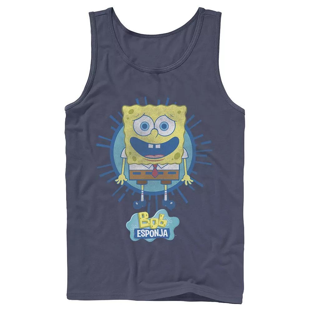 Men's Nickelodeon SpongeBob SquarePants Bob Rays Spanish Graphic Tank Top,  Product Image