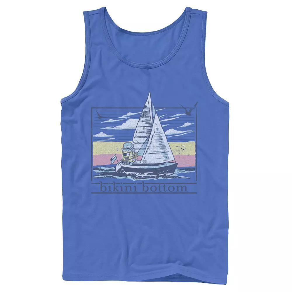 Men's Nickelodeon SpongBob SquarePants Sail Ship Tank Top,  Product Image