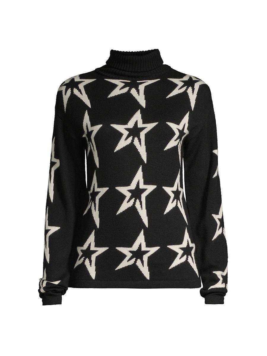 Womens Star Dust Wool Turtleneck Sweater Product Image