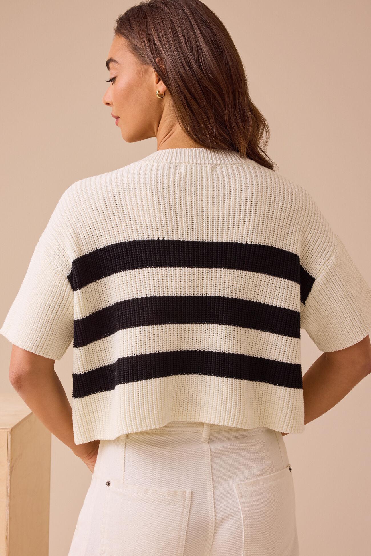 Ricki Striped Boxy Sweater Product Image