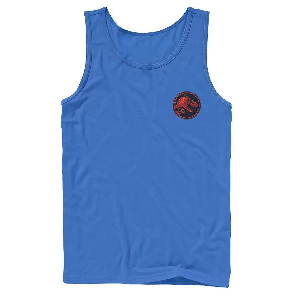 Men's Jurassic World Two T-Rex Magma Pocket Icon Tank Top,  Product Image