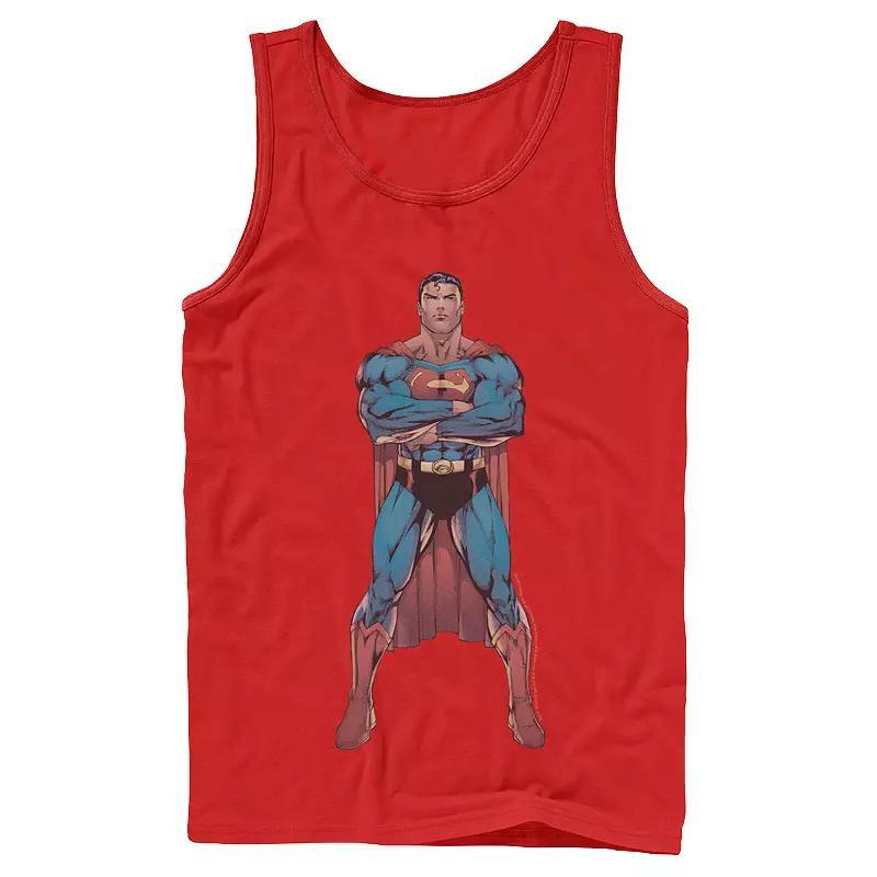 Mens DC Comics Batman Skyline Logo Tank Top Athletic Grey Product Image