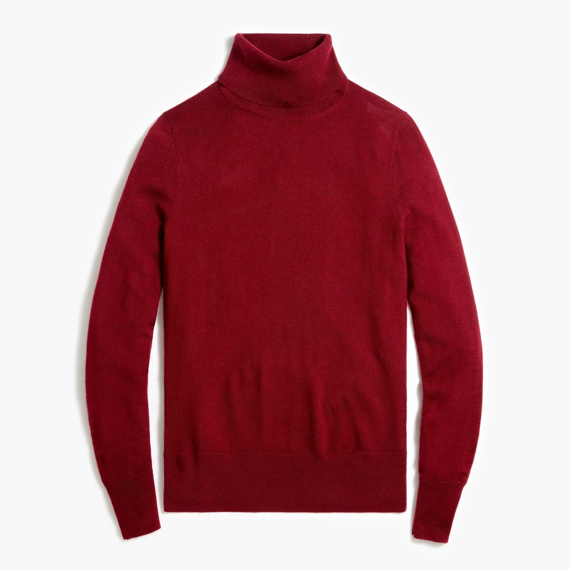 Machine-washable merino wool-blend turtleneck Product Image