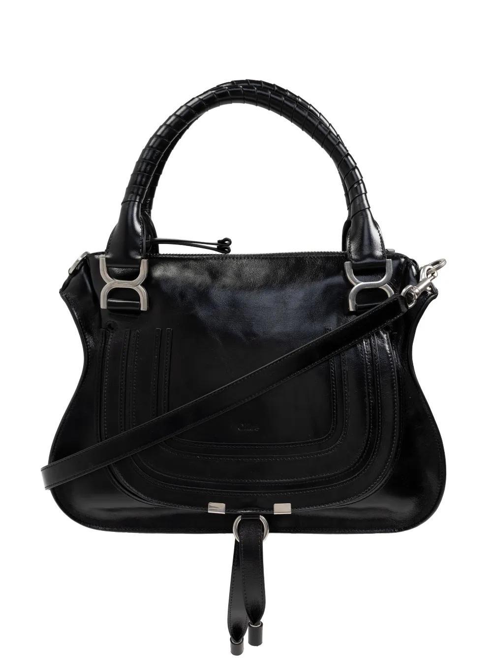 CHLOÉ Front Flap Handbag In Black Product Image