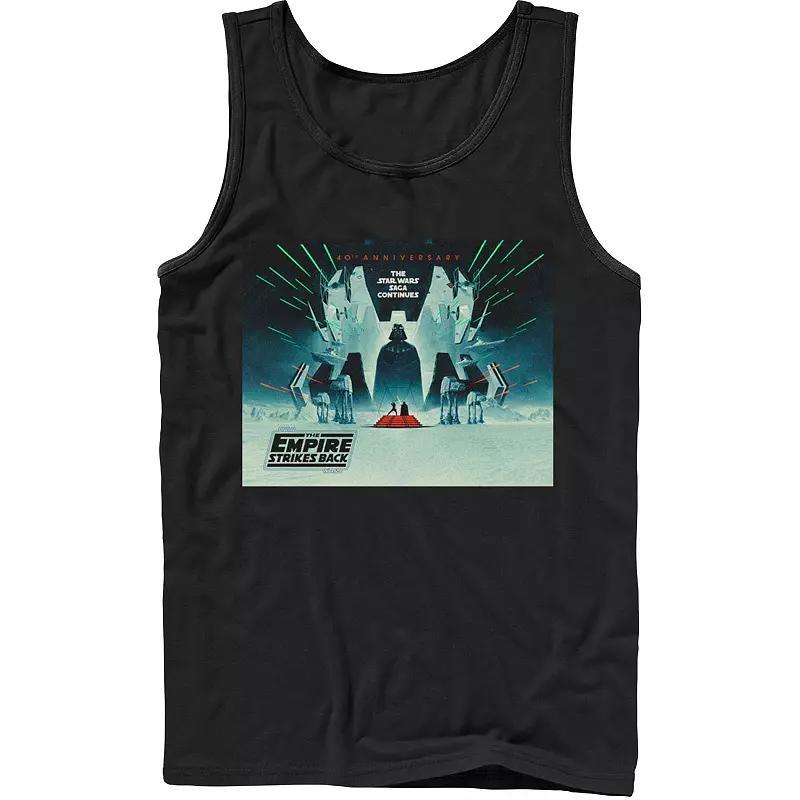 Mens Star Wars: The Empire Strikes Back 40th Anniversary Poster Tank Top Athletic Grey Product Image