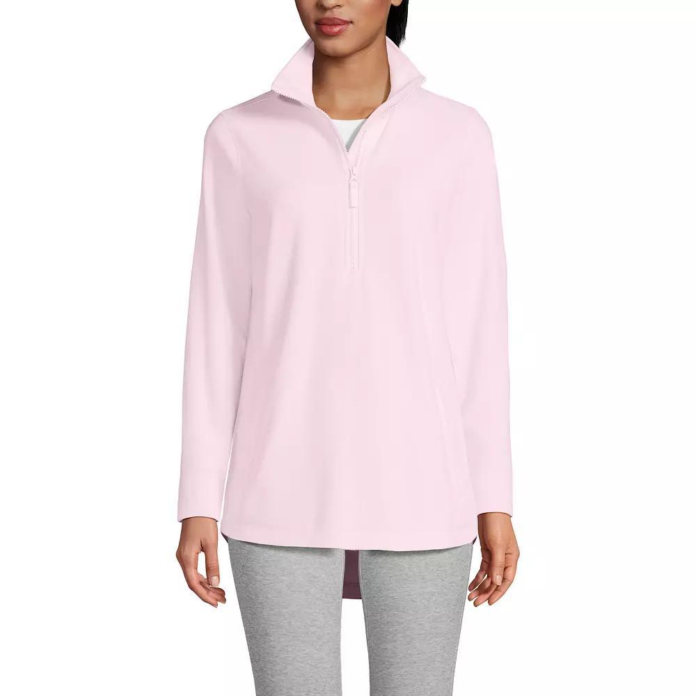 Womens Lands' End Quarter Zip Tunic Anyweather Fleece Pullover, Women's,  Product Image