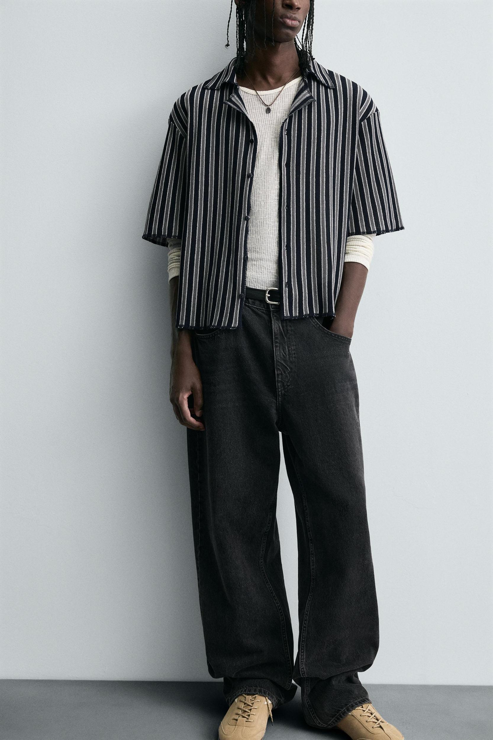 STRIPED JACQUARD SHIRT Product Image