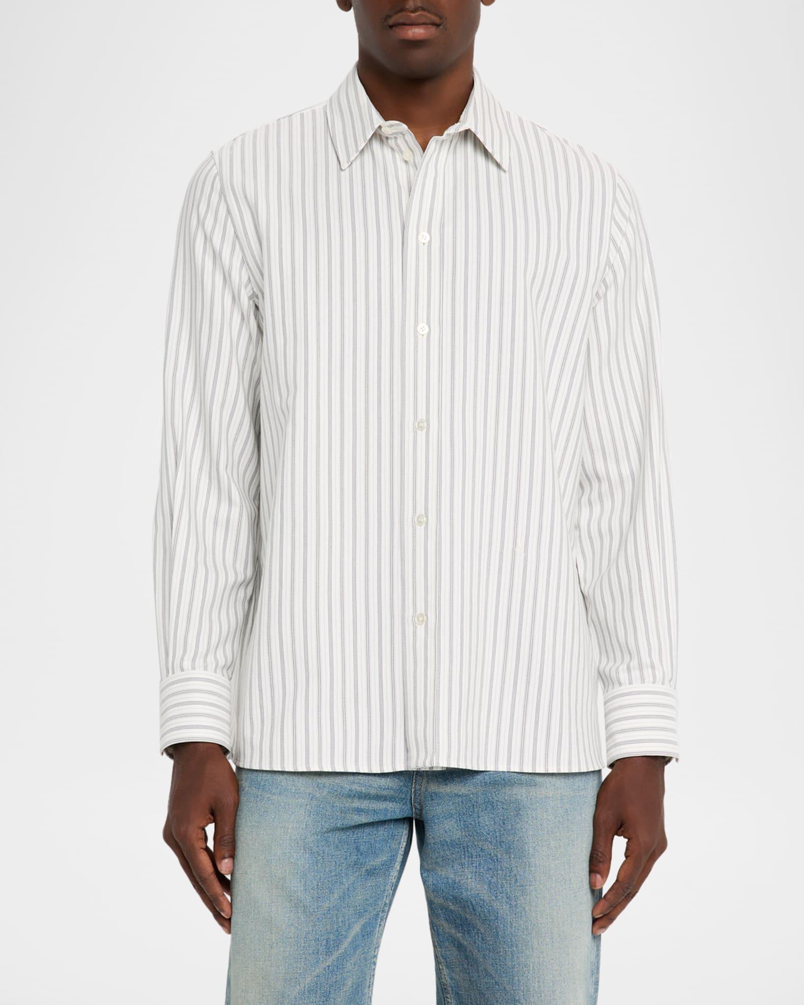 Men's Striped Sport Shirt Product Image