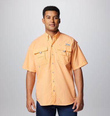 Columbia PFG Bahama II Relaxed Fit Solid Short Sleeve Woven Shirt Product Image