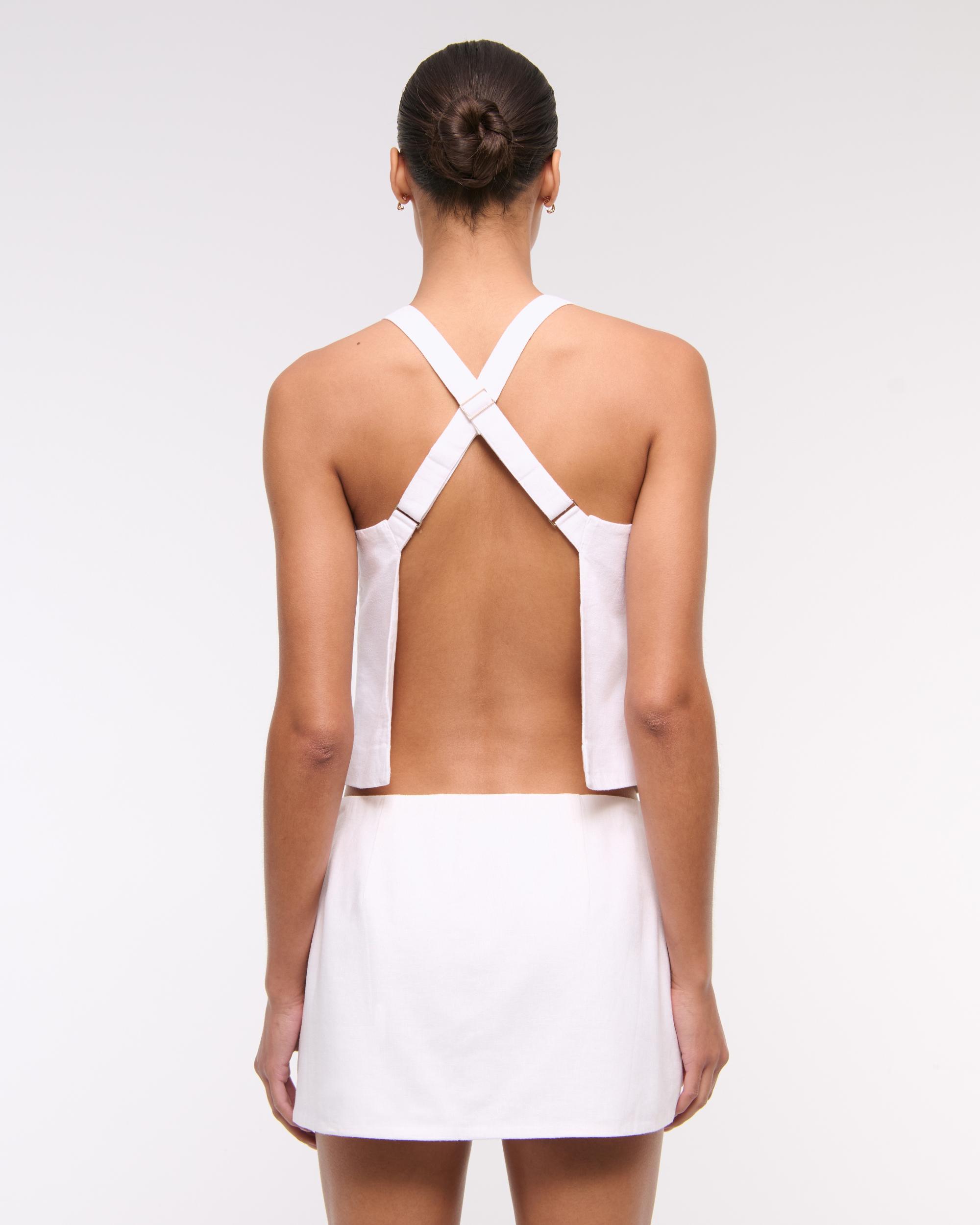 Mid Rise Tailored Micro Wrap Mini Skort Product Image