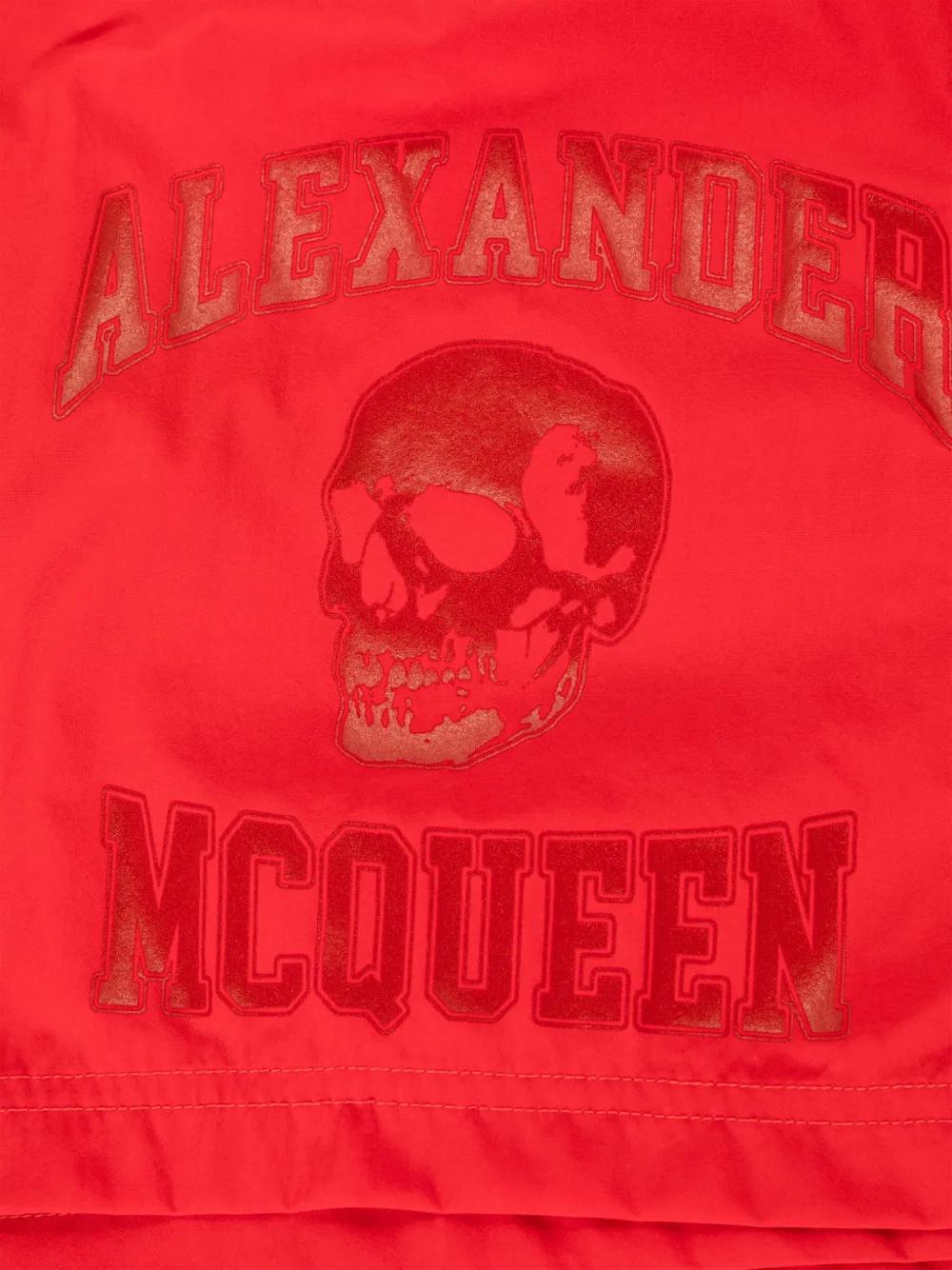 Varsity-print swim shorts Product Image