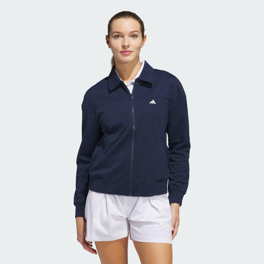 adidas Go-To Twistknit Jacket Collegiate Navy S Womens Product Image