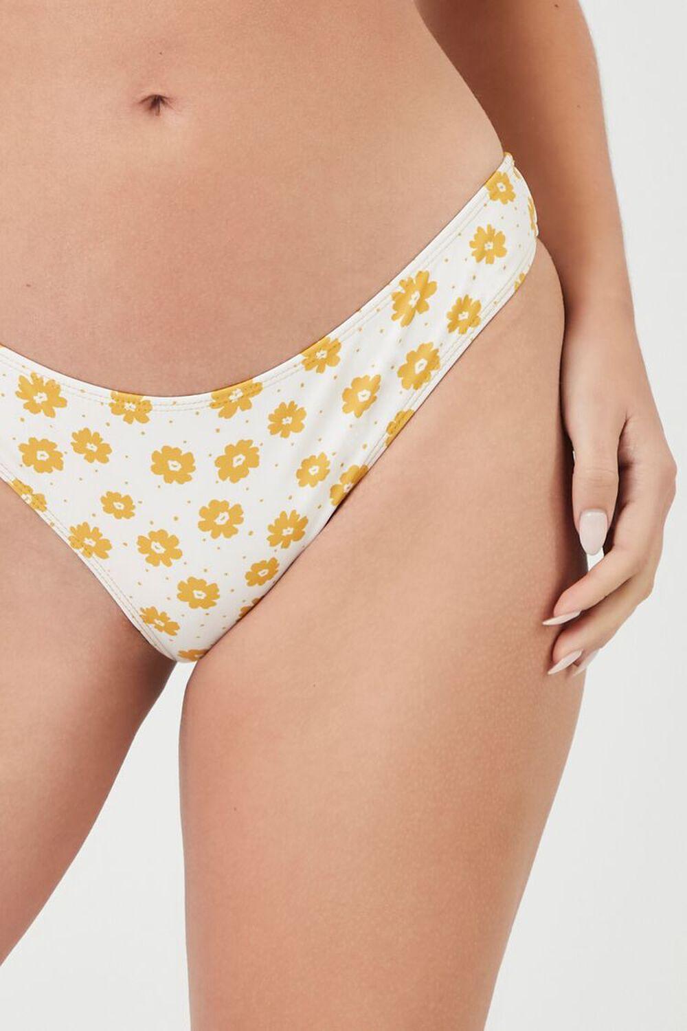 Floral Print Cheeky Bikini Bottoms | Forever 21 Product Image