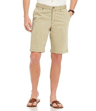 Tommy Bahama Big  Tall Flat-Front Straight Fit Stretch Sateen 10  11 Inseam Boracay Shorts Product Image