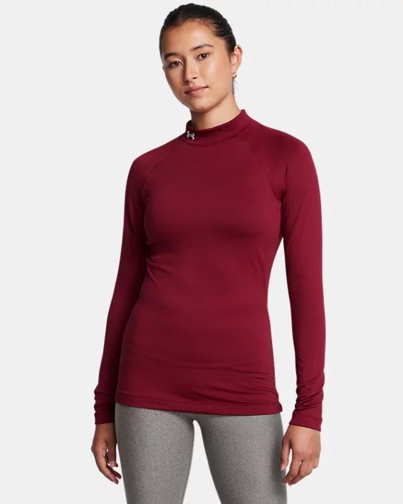 Womens ColdGear Mock Neck Long Sleeve Product Image