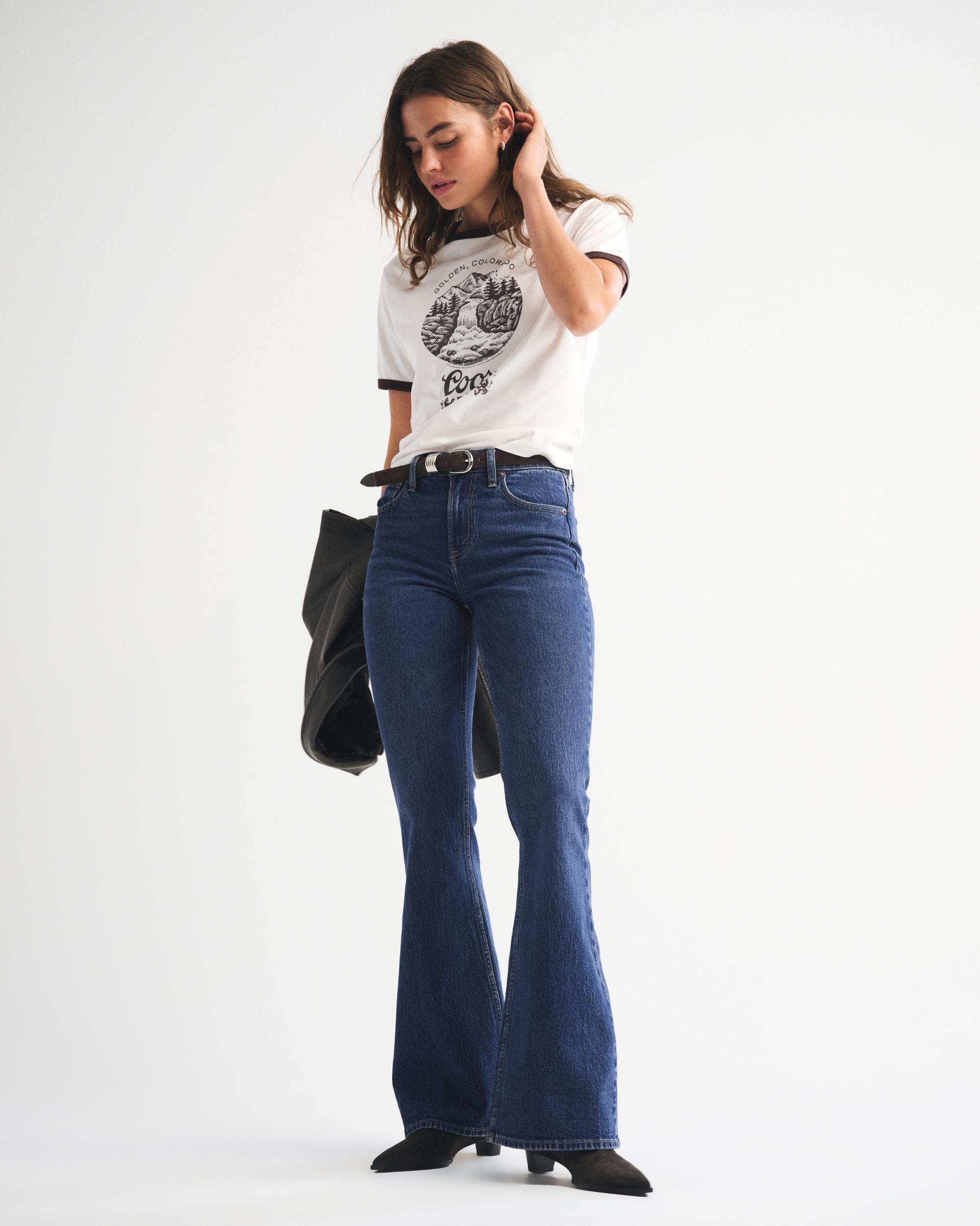 High Rise Flare Jean Product Image