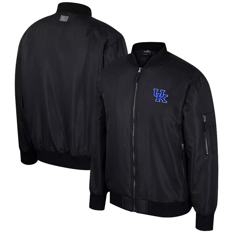 Men's Colosseum Black Mississippi State Bulldogs Full-Zip Bomber Jacket,  Product Image