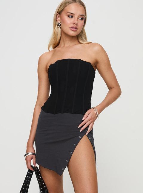 Karre Mini Skirt Slate Grey Product Image