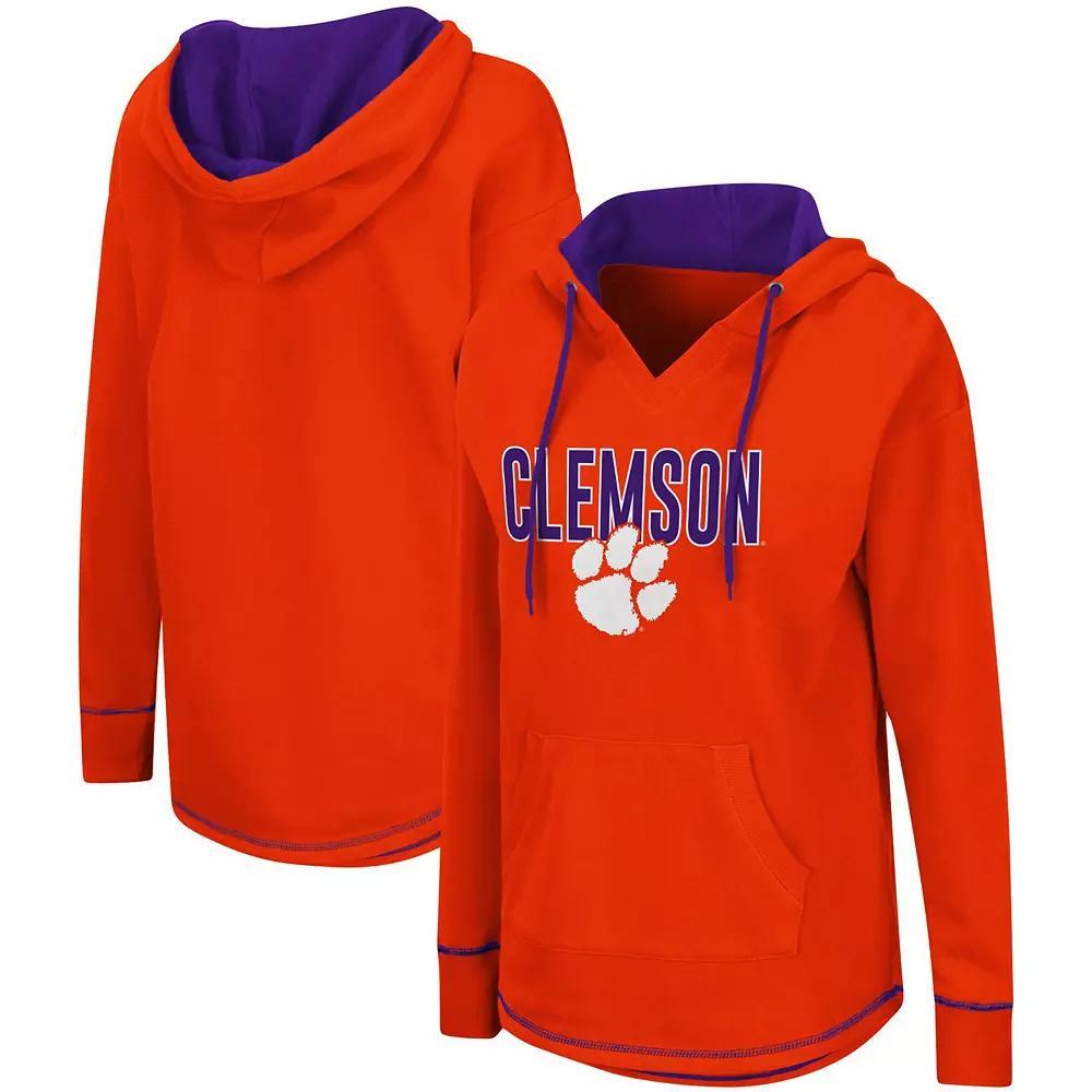 Women's Colosseum Orange Clemson Tigers Tunic Pullover Hoodie, Size: Medium Product Image