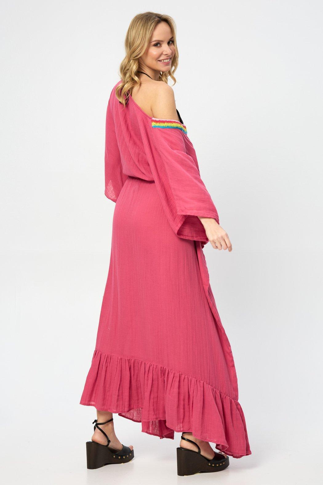 Crochet Rainbow Kaftan Maxi Product Image