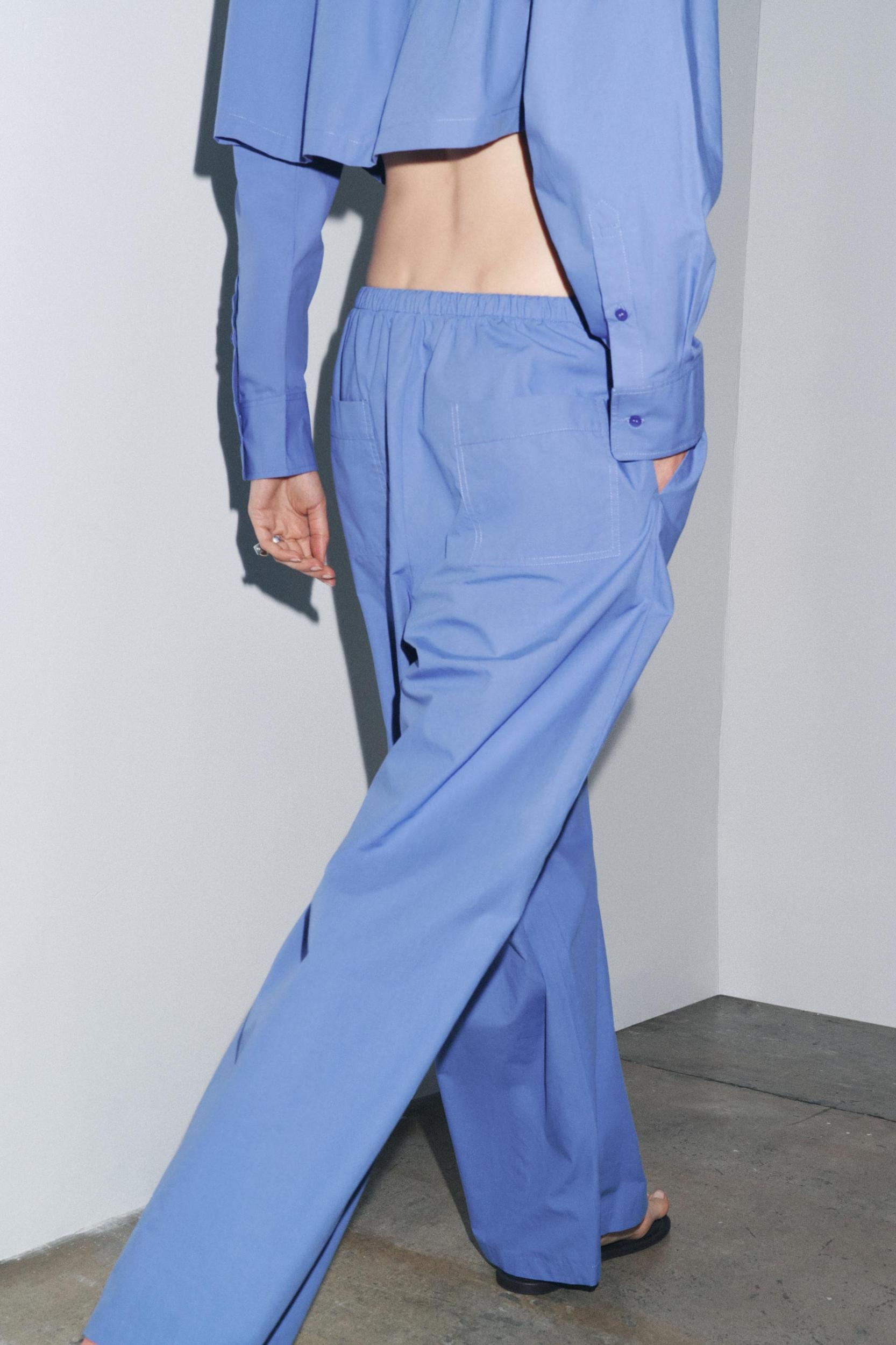 POPLIN PAJAMA PANTS Product Image