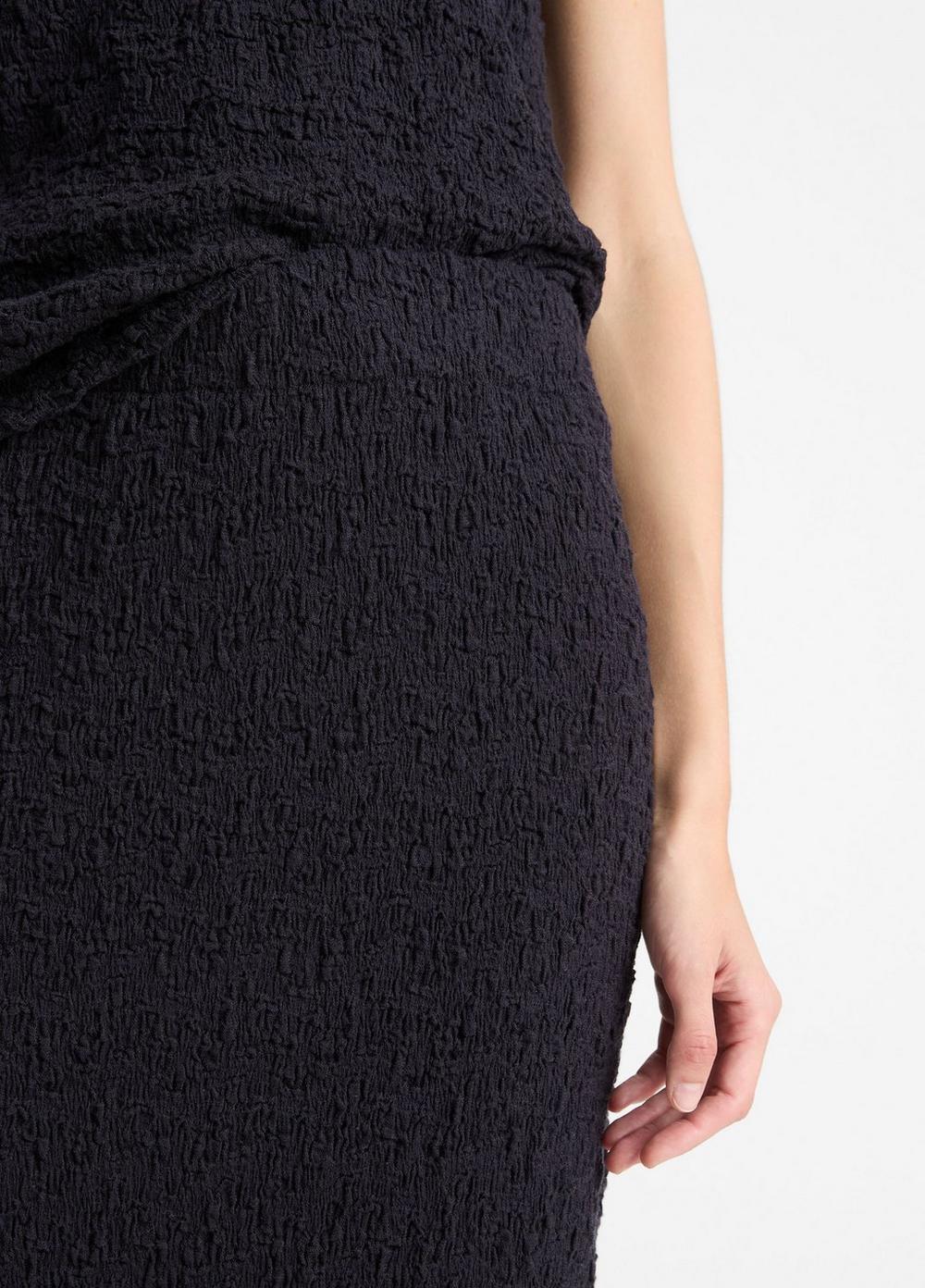 Smocked Cotton-Blend Skirt Product Image