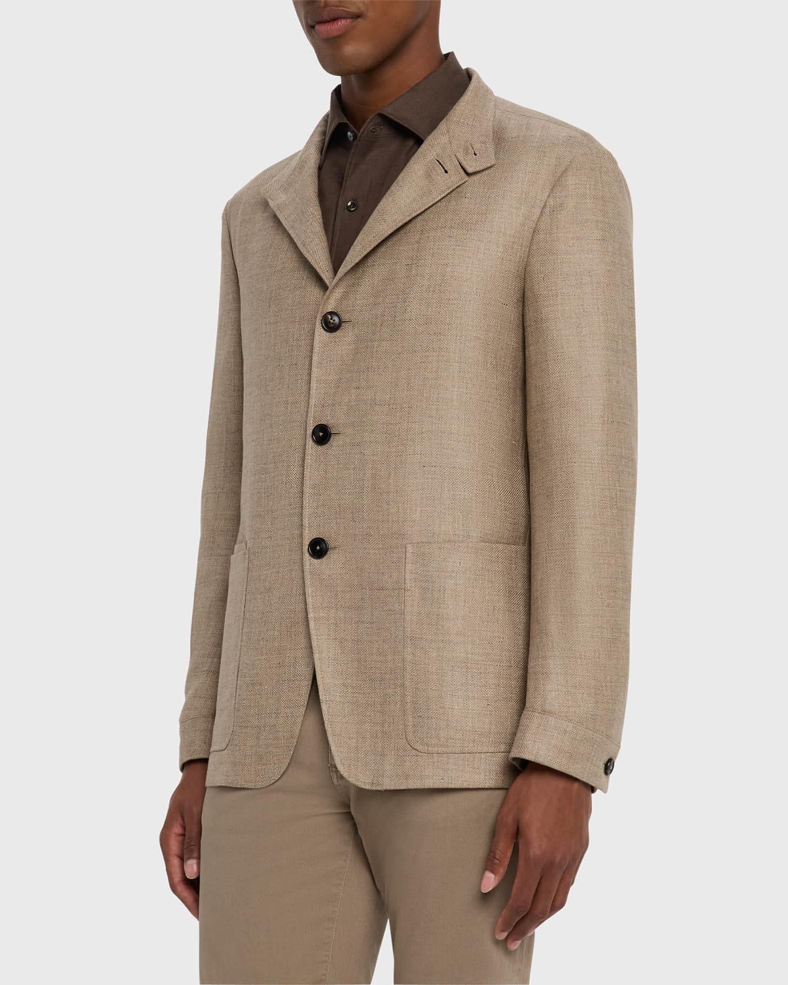 Men's Cashmere-Blend Basketweave Blazer Product Image