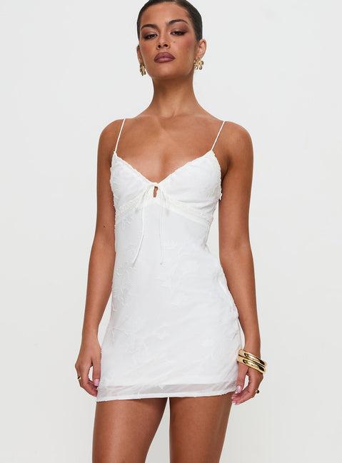 Emilee Mini Dress White Product Image