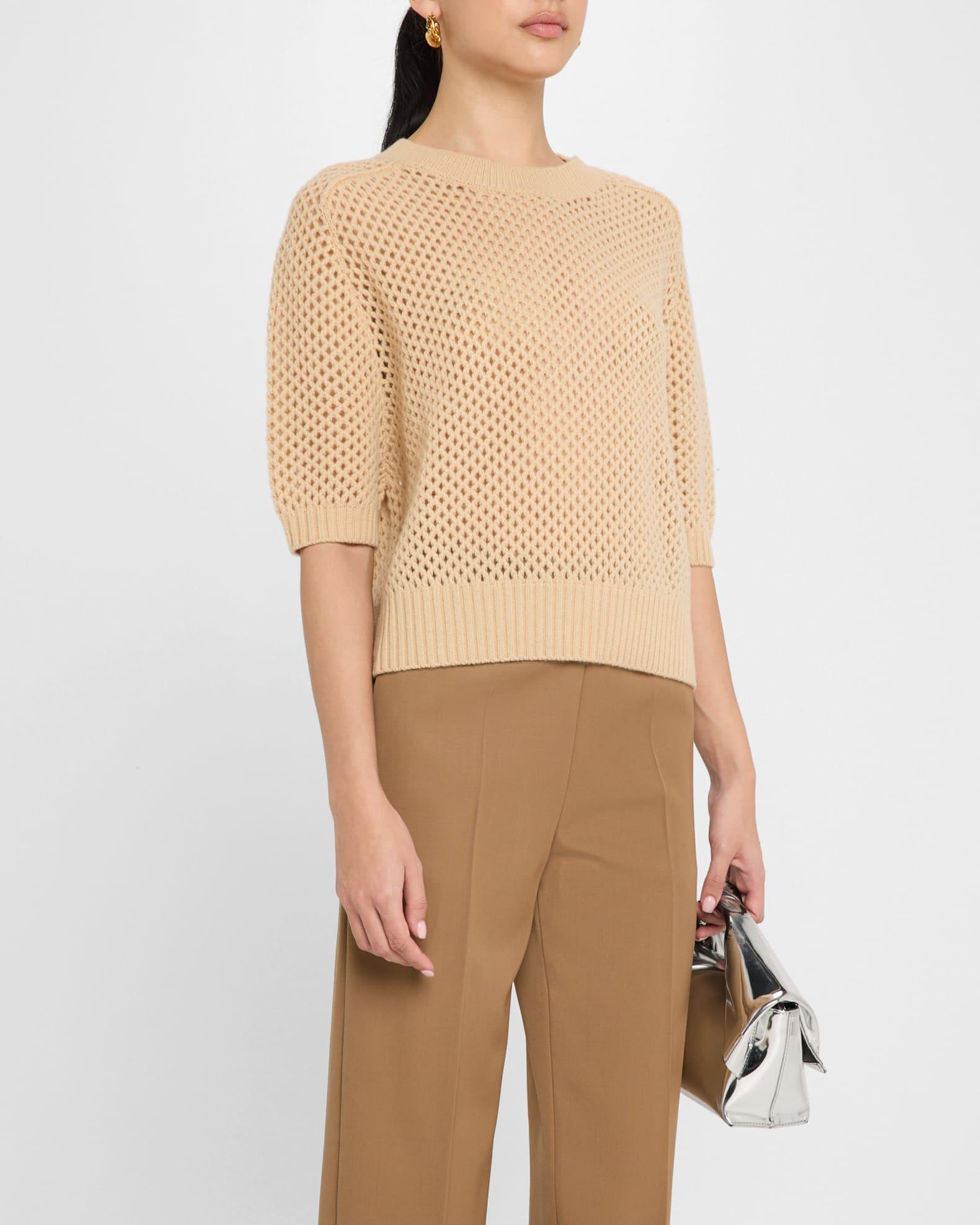 Open-Knit Wool Cashmere Sweater Product Image