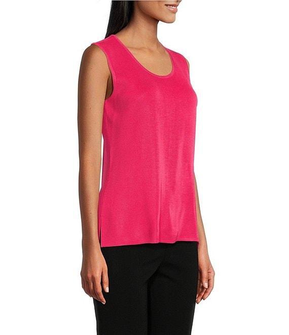 Ming Wang Novelty Woven Square Geo Cutout Spread Collar 3/4 Sleeve Jacket Product Image