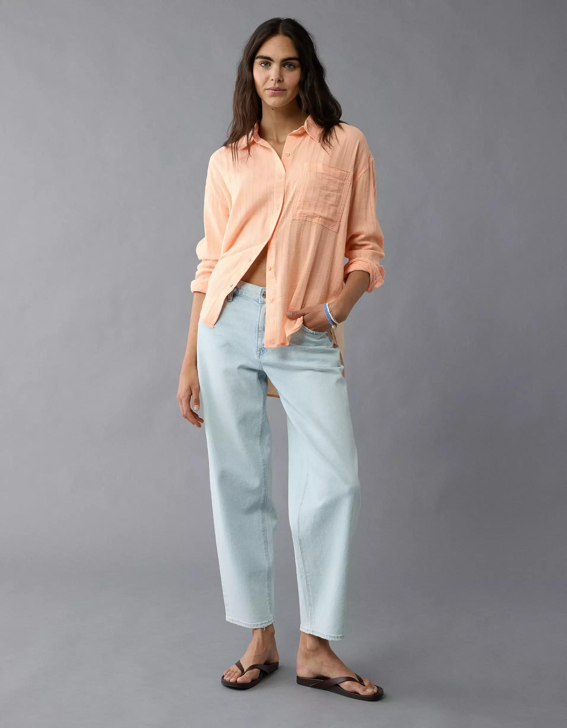 AE Perfect Button-Up Shirt Product Image