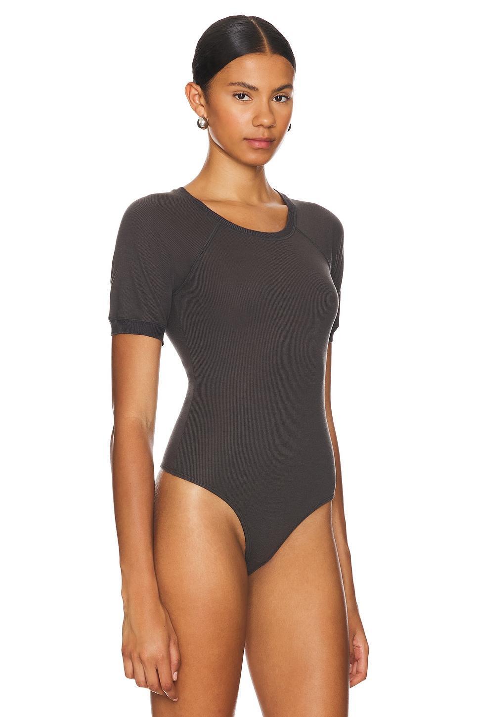 X Intimately FP Lazy Daisy Bodysuit In Charcoal Free People Product Image