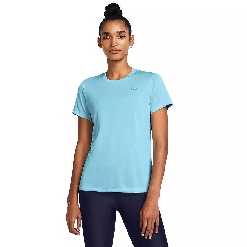 Women's Under Armour Tech™ Short Sleeve Tee, Size: XL, Black Heathered Product Image