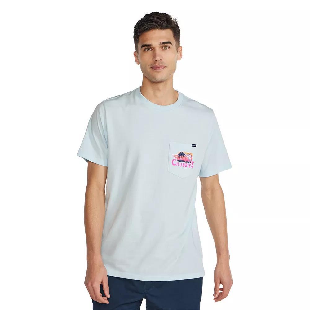 Men's Chubbies Tropical Graphic Tee, Size: Medium, Light Blue Product Image