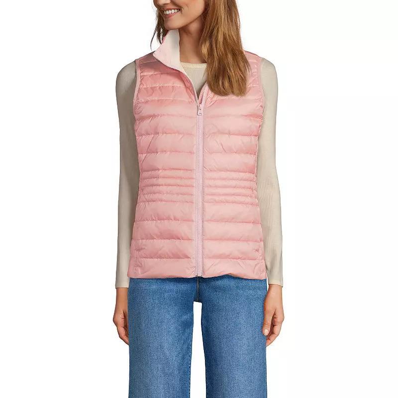 Womens Lands End Wanderweight Packable Down Vest Product Image