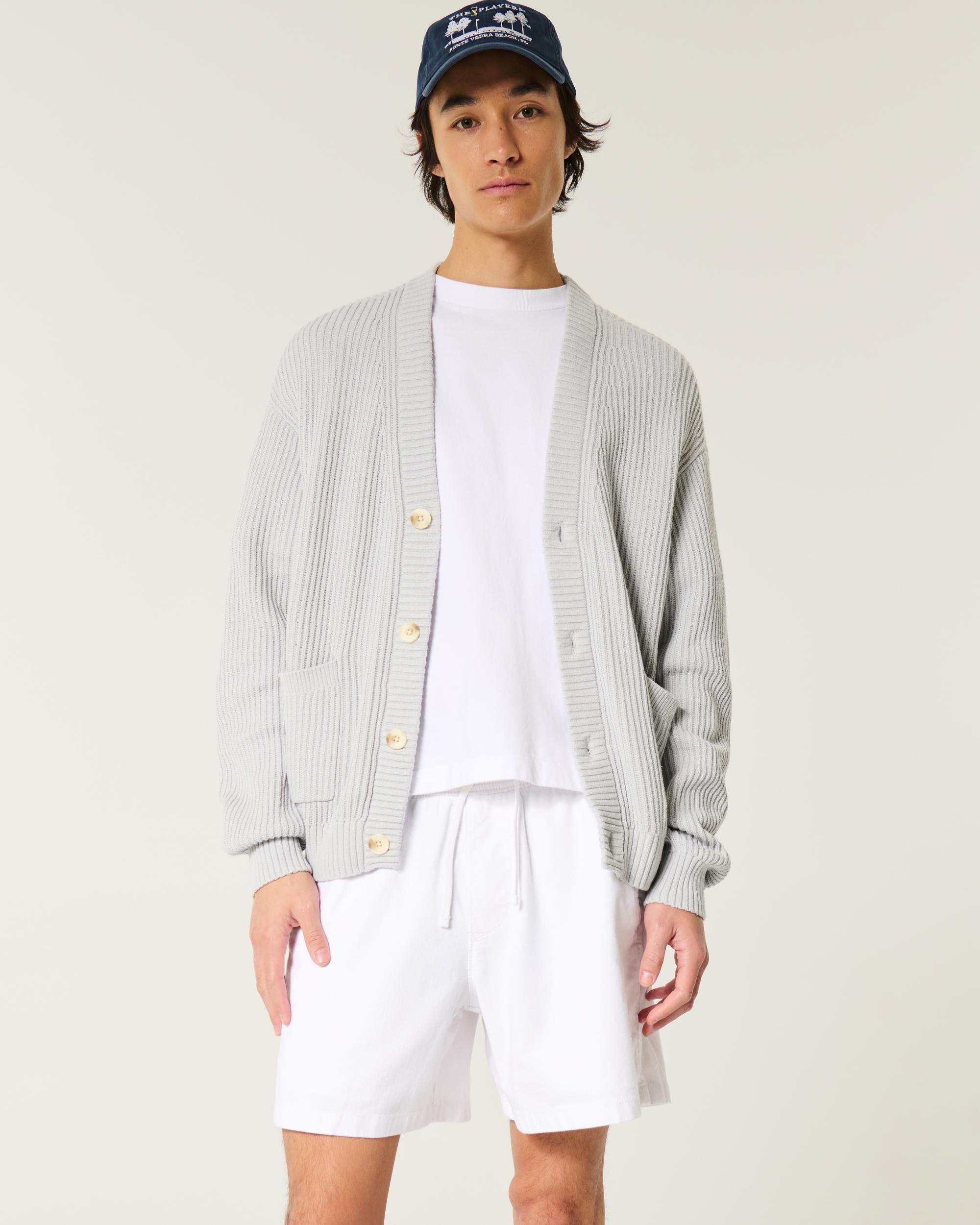 Mid-Thigh Twill Pull-On Shorts Product Image