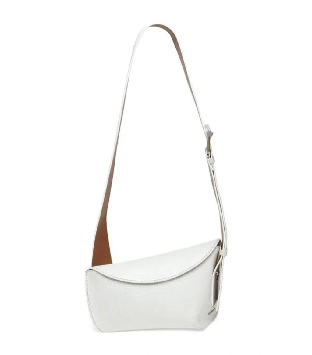 ALEXANDER MCQUEEN Leather The Sling Bag In White Product Image