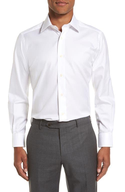 David Donahue Super Fine Twill Trim Fit Dress Shirt Product Image