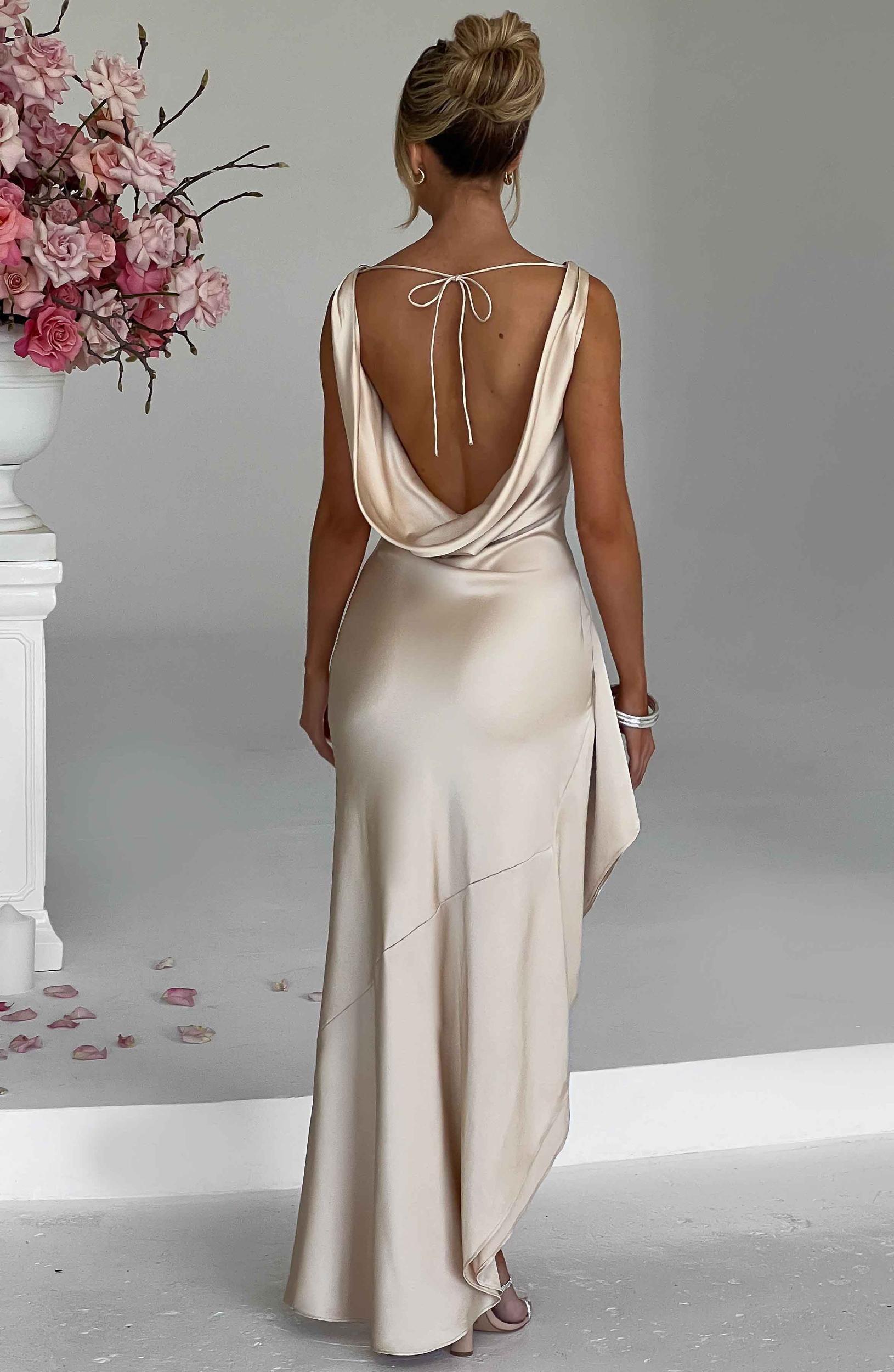 Marilyn Maxi Dress - Champagne Product Image