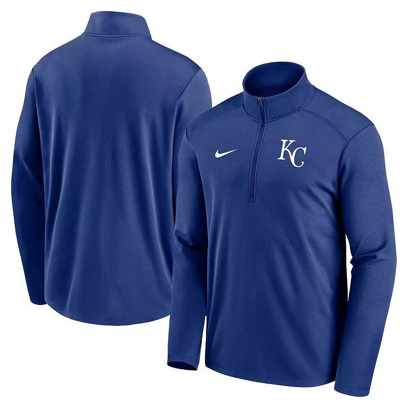 Men's Nike Royal Kansas City Royals Agility Pacer Lightweight Performance Half-Zip Top,  Product Image