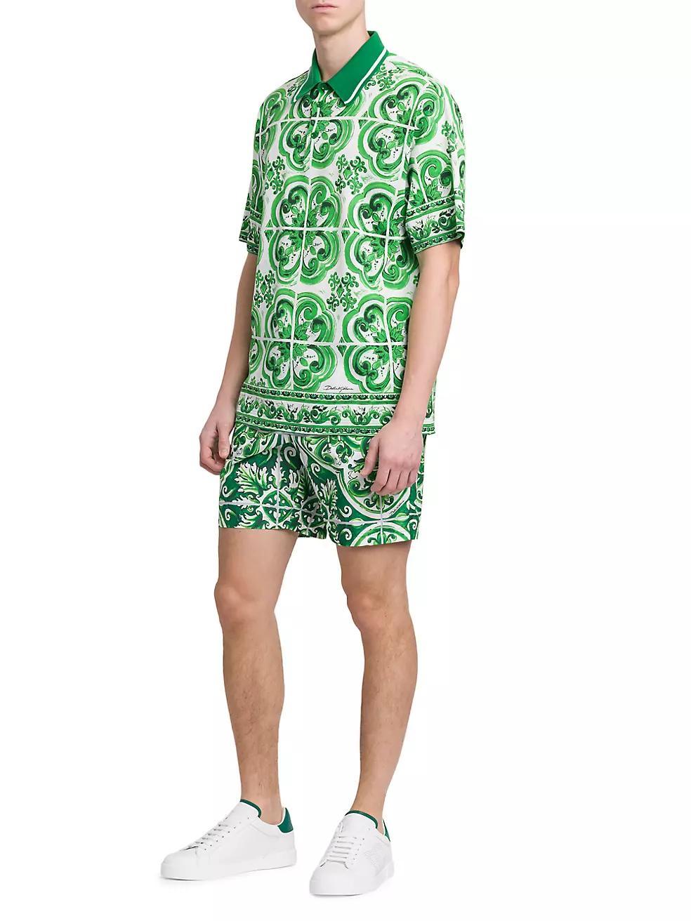 Maiolica Drawstring Swim Trunks Product Image