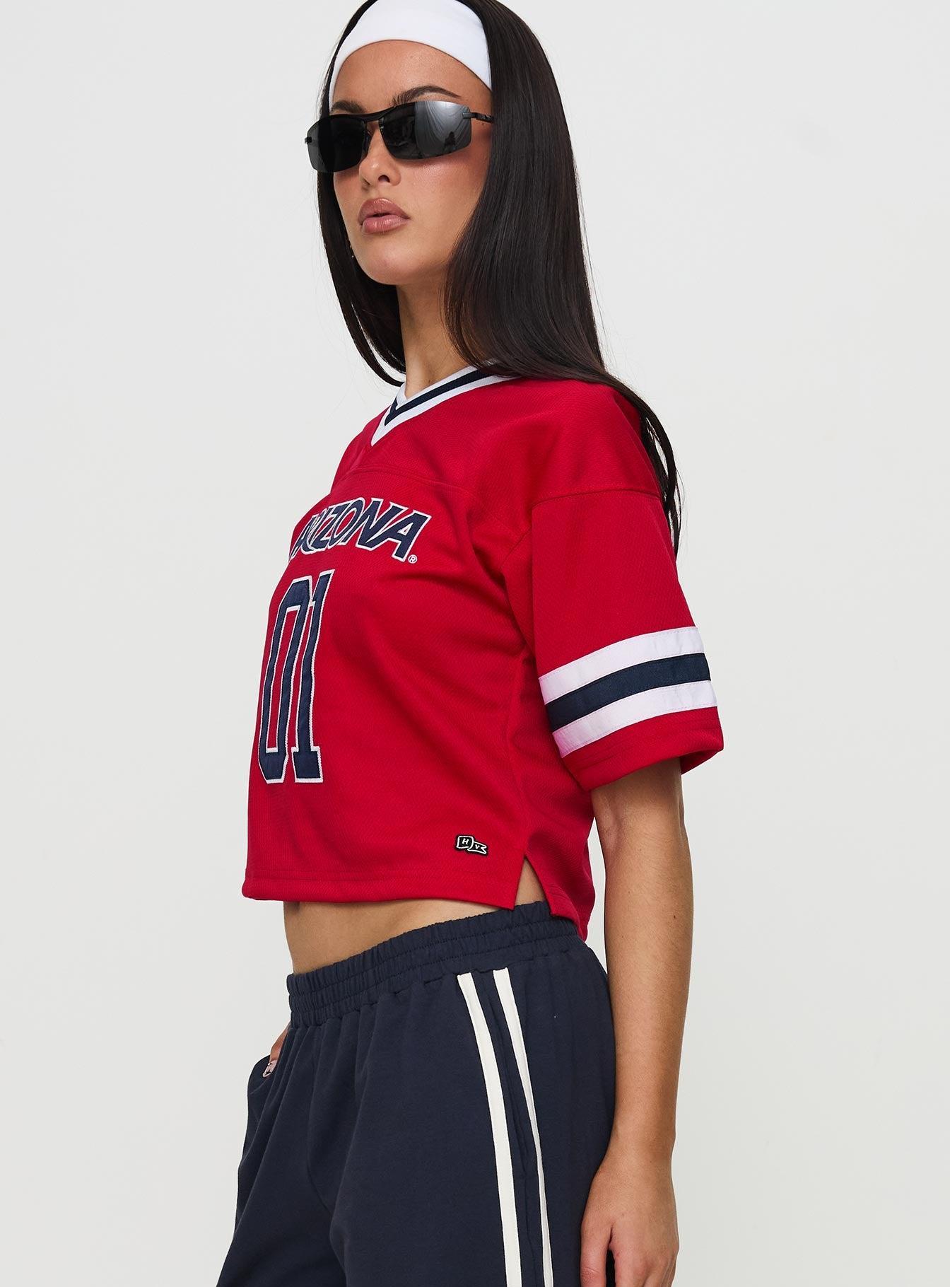 U of A Football Jersey Red Product Image