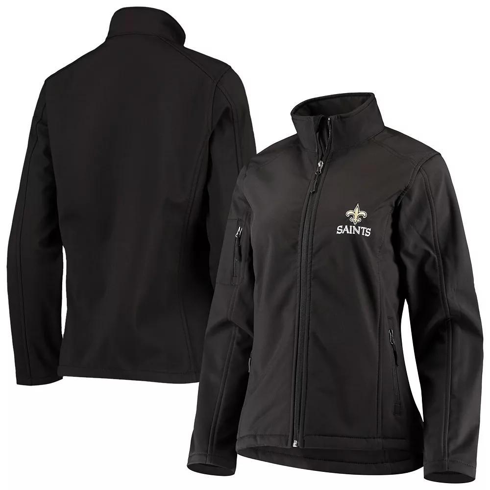 Women's Black New Orleans Saints Full-Zip Sonoma Softshell Jacket, Size: XL Product Image