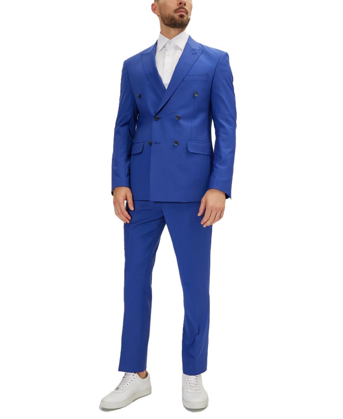 Ron Tomson Mens Modern Double Breasted, 2-Piece Suit Set Product Image