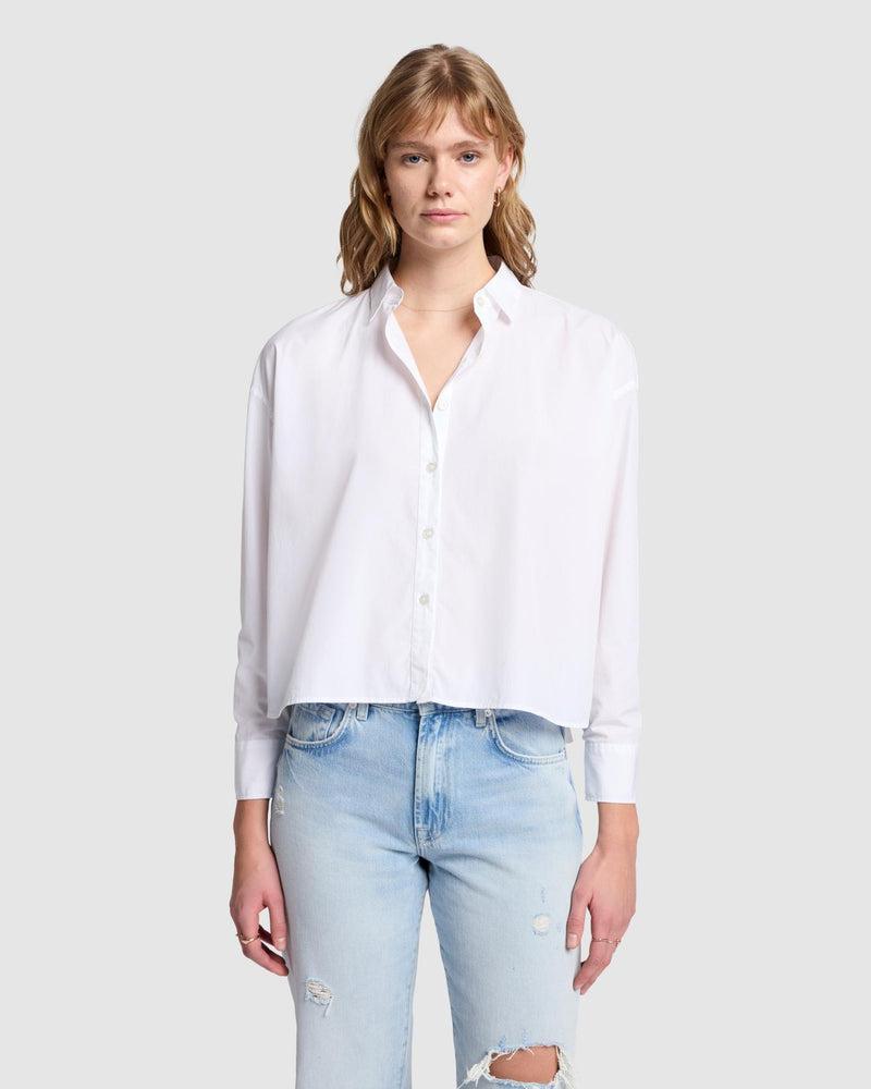 Cropped Poplin Button Down Product Image