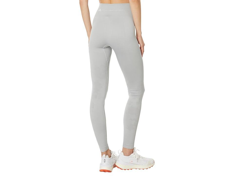 adidas by Stella McCartney adidas by Stella McCartney TrueStrength Seamless Yoga Leggings IW3109 (Grey) Women's Clothing Product Image