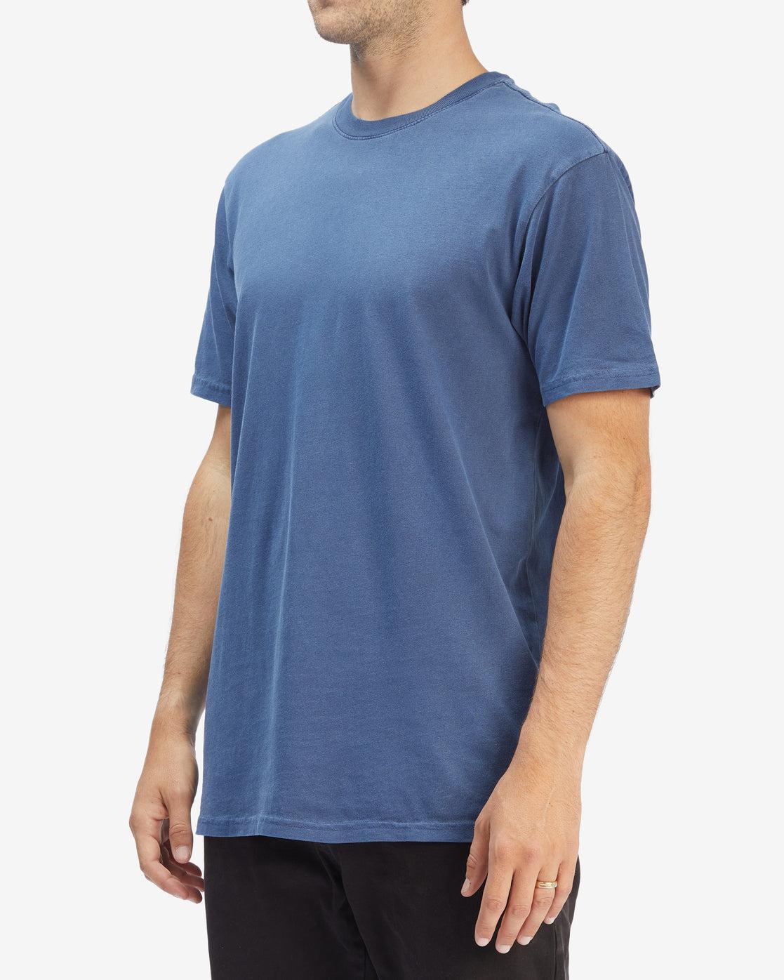 Essential Wave Washed T-Shirt - Navy Male Product Image