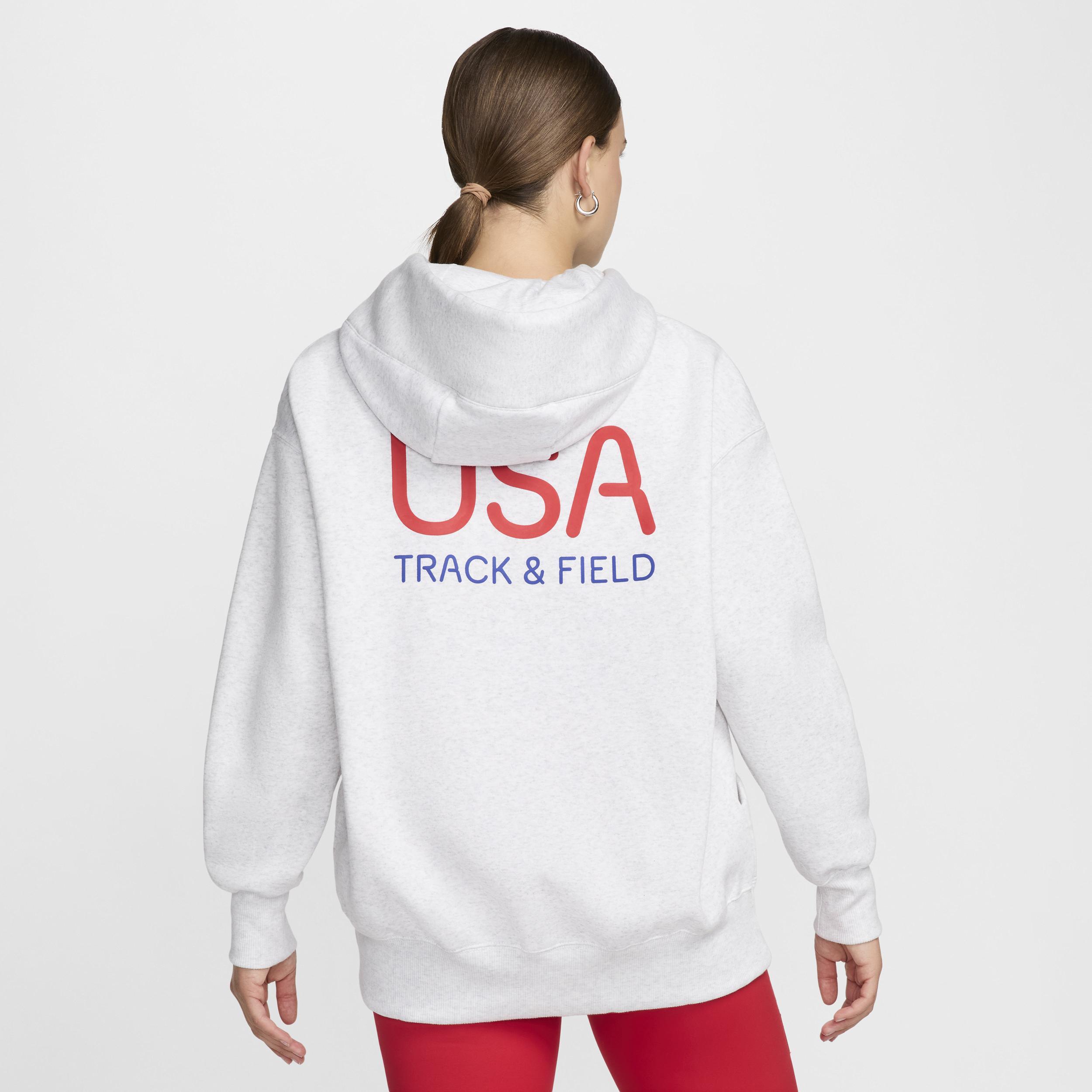 USA Phoenix Fleece Nike Women's Full-Zip Oversized Hoodie Product Image