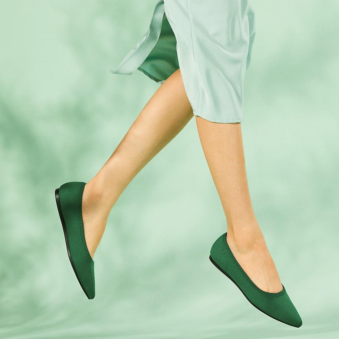 Pointed-Toe Ballet Flats (Aria 5°) Product Image