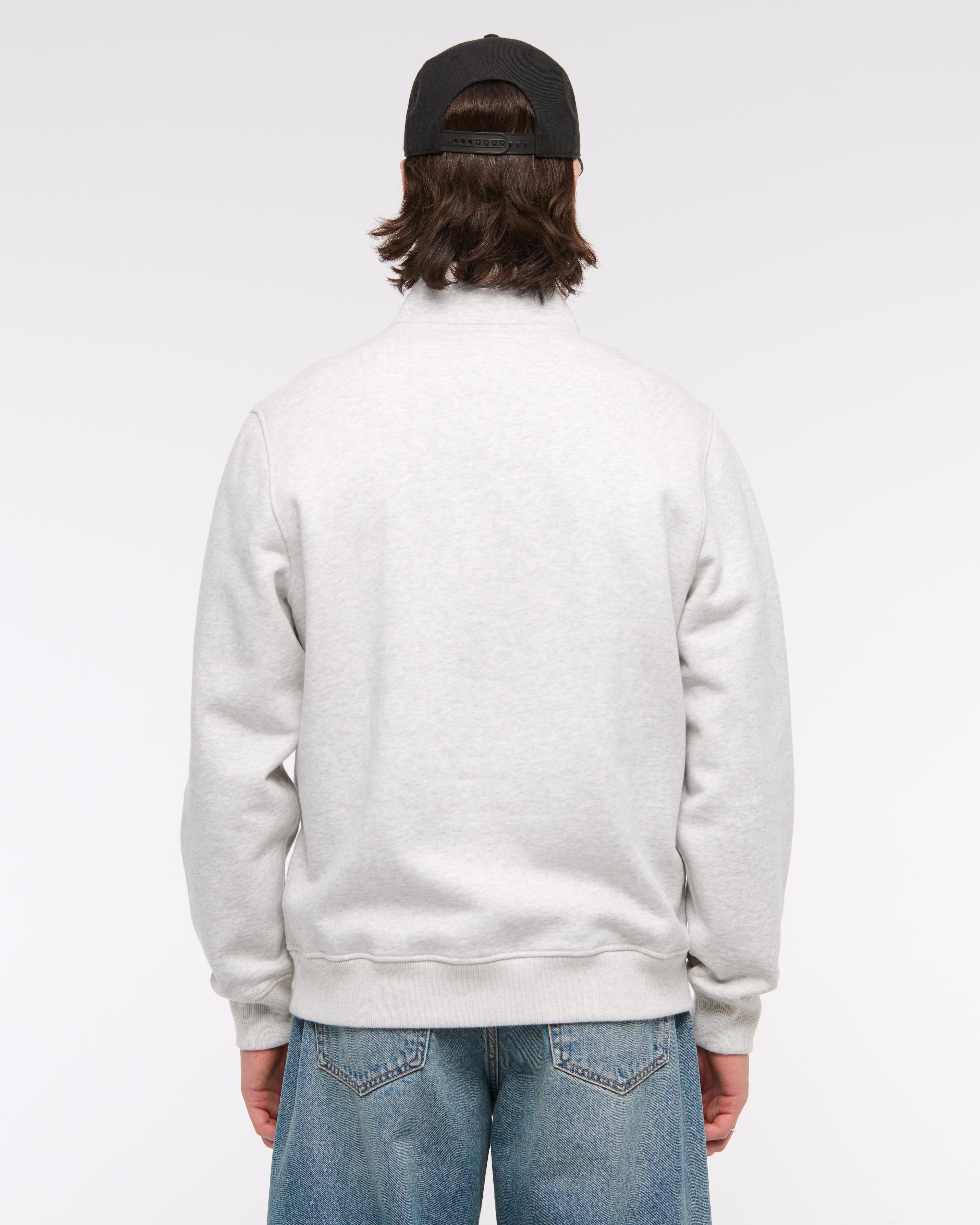 Essential Premium Heavyweight Half-Zip Sweatshirt Product Image